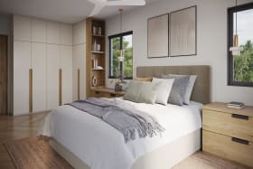 Bedroom layout CGI
