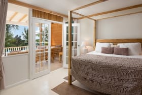 One of the beautifully appointed bedrooms