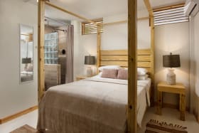Beautifully appointed bedroom with en suite