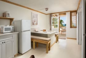 Open plan living and kitchen area
