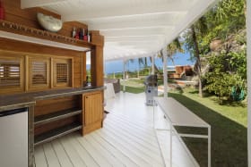 Meticulously maintained wraparound patio terrace