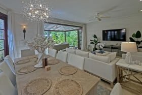 Open plan living and dining room