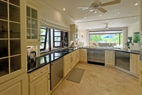 Kitchen with built in appliances