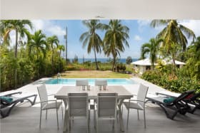 Sea views from ground floor of Virgo Villa