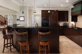 Open-plan kitchen