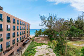 View of site alongside Accra Beach Hotel