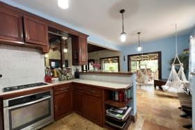 Freshly painted kitchen