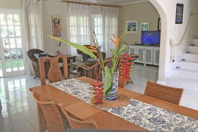 Dining table and sitting room