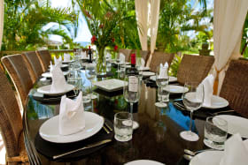 Al fresco dining area
