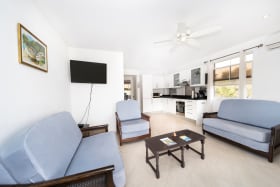 Spacious open-plan living and kitchen room