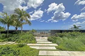 Beautifully manicured gardens at Allure