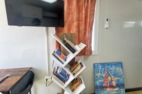 Library and televsion