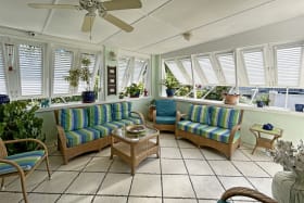 Upstairs - main entrance and seating area