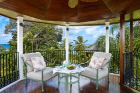 Gazebo with views of the Caribbean Sea