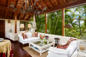 Sitting area ideal for morning coffee, just off of the principle bedroom suite