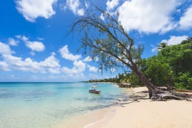 White sandy beach