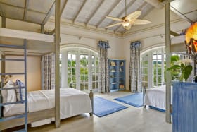 Kids bedroom designed with bunk beds