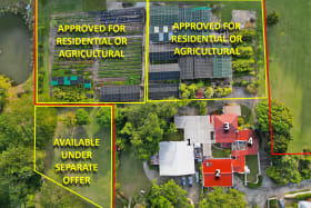 Overhead site plan of what is included