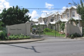 Secure gated main entrance to Clermont Green