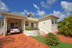 Large driveway and carport