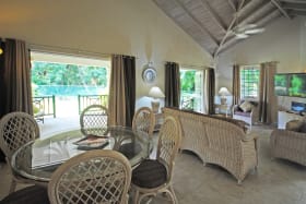 Spacious open plan dining and sitting room