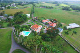 Aerial photo of Plantation house and surrounding lands