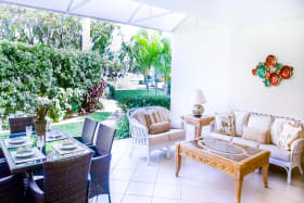 Patio opening onto the Garden