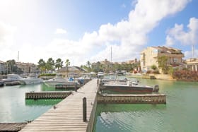 Looking towards the marina from the unit