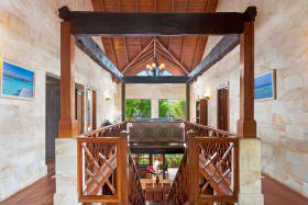 Central staircase to the upper level