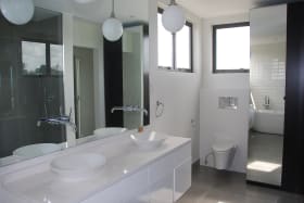 Modern master bathroom