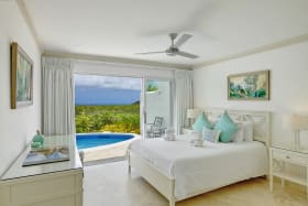 Ensuite bedroom opens  onto pool deck