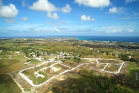 Aerial view of the development