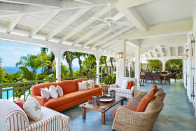 Expansive covered terrace