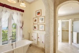 Master bathtub with a view