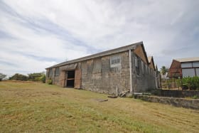 View of Warehouse and pond adjacent looking north