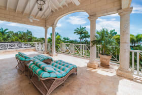 Master bedroom patio with Caribbean Sea Views
