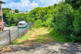 View of the access road from the main road