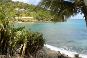 Trouya Bay on a clear day