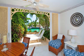 Patio and deck with amazing Lagoon view
