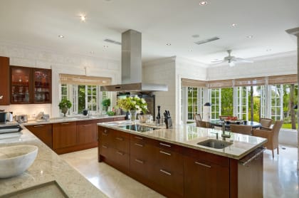 Custom designed kitchen and informal dining