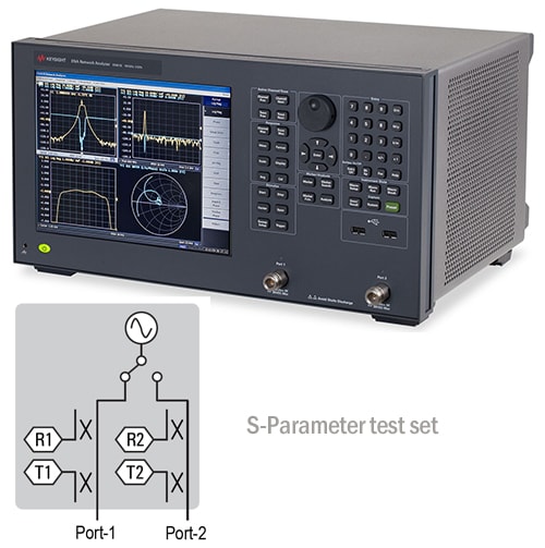 E5061B-215-235-217-237 S-Parameter Test Set Ports Diagram