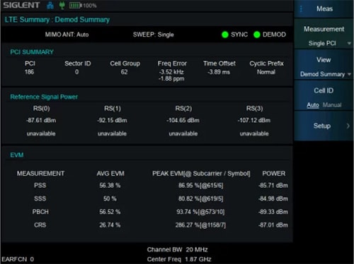 LTE TDD/FDD OTA Measurement