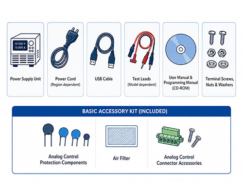 PSW Series Included Accessories
