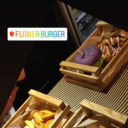 flower burger box