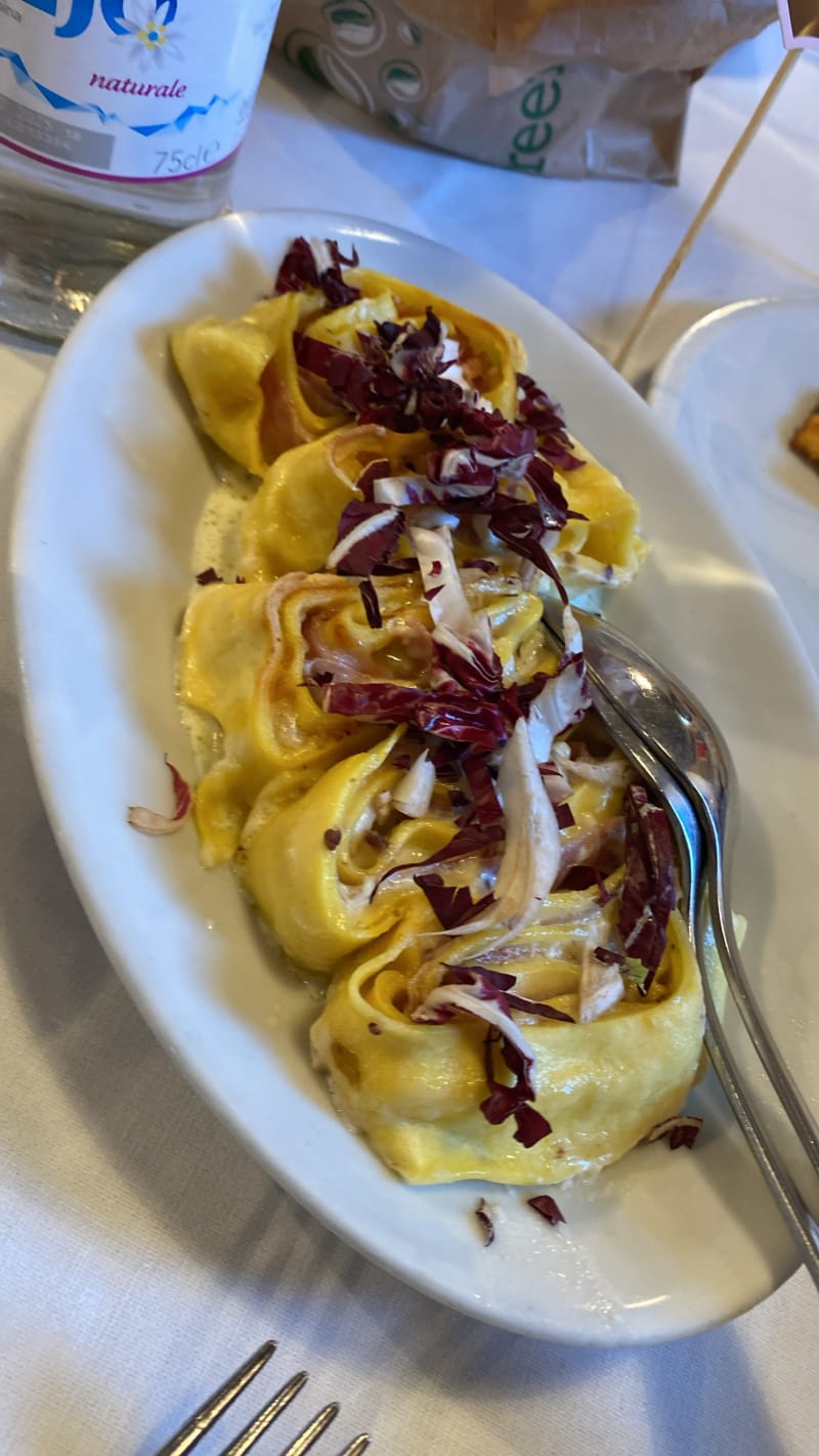 Rosette speck e radicchio - Trattoria Ca' Longa, Reggio Emilia