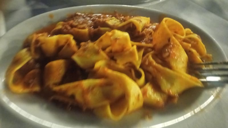 Pappardelle al cinghiale - Trattoria Ca' Longa, Reggio Emilia