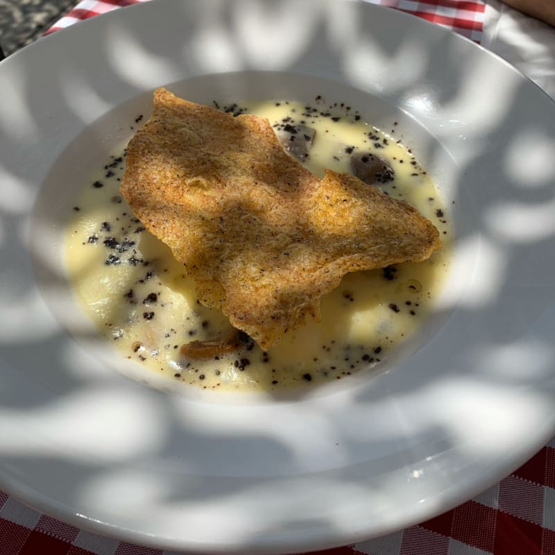 Fonduta con funghi uovo e tartufo  - Baita Cretaz