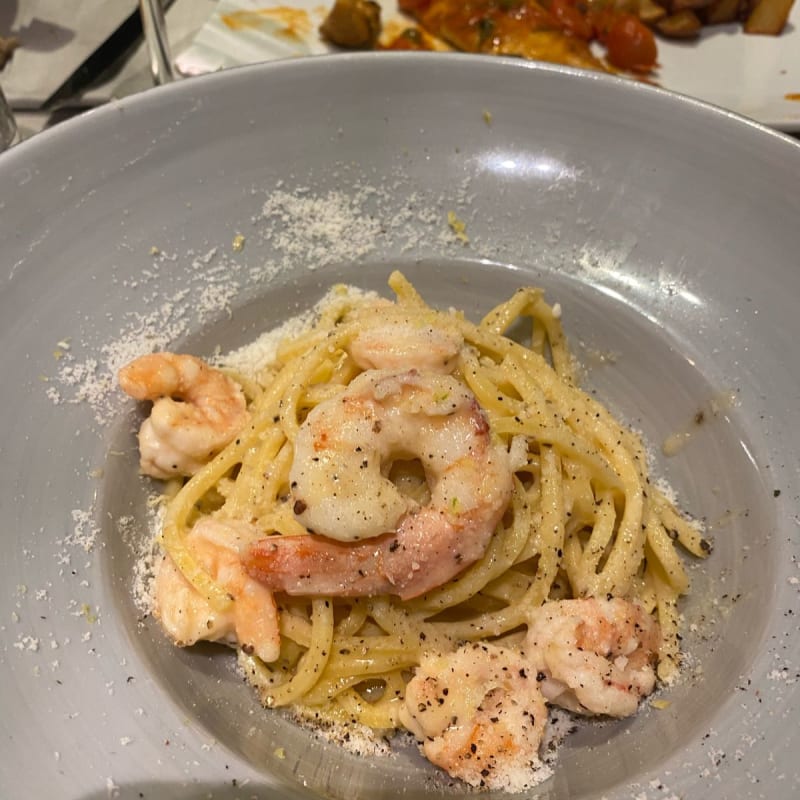 Carbonara con gamberi  - L’Officina del Pesce, Milan