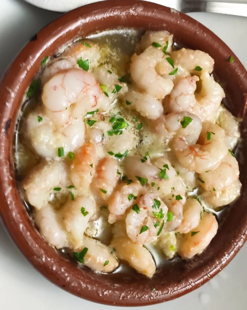 Gambas al ajillo  - Mesón La Casina, Madrid