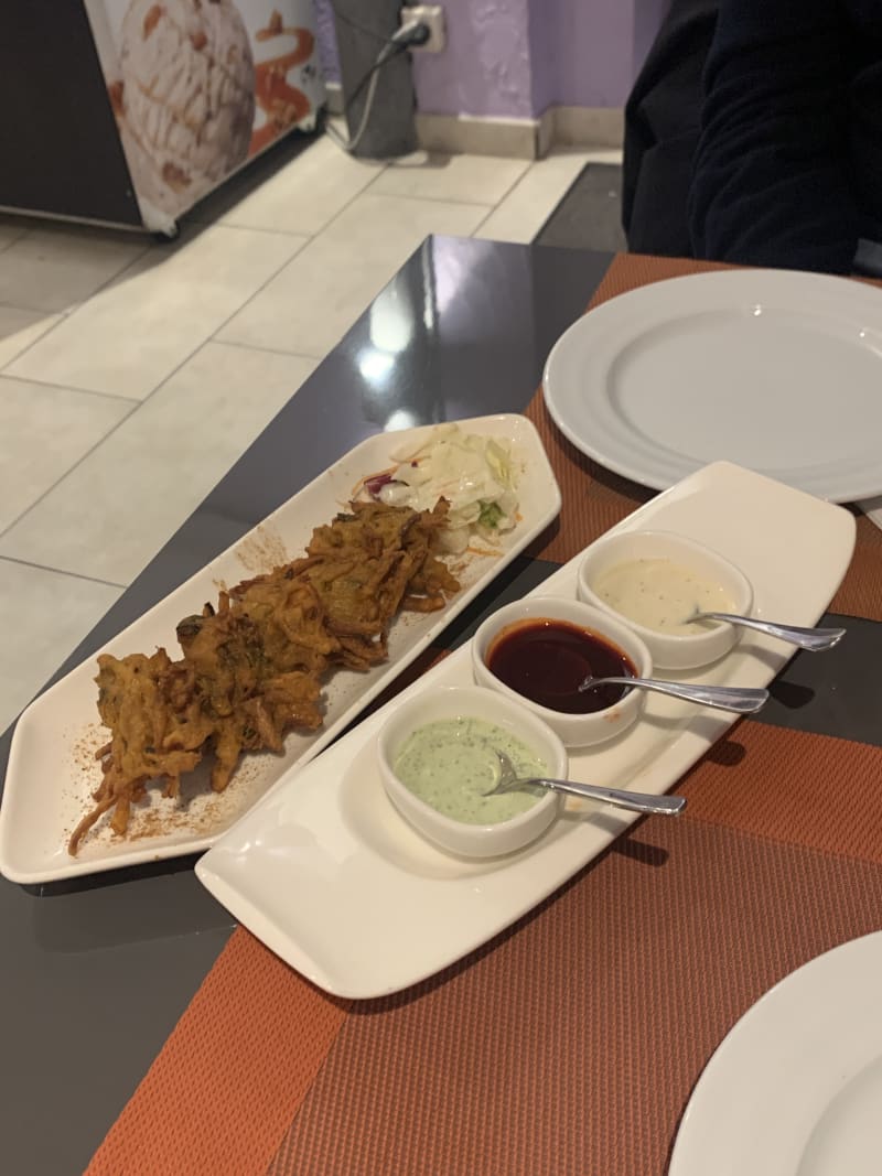 onion bhaji - Restaurant Le Safran, Geneva